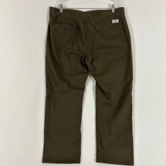 Flag & Anthem Men's Relaxed Fit 38X30 Brown Khaki Chino Pants - Picture 4 of 11